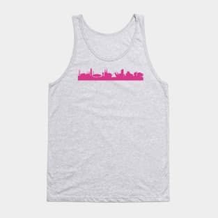 Eindhoven skyline pink Tank Top